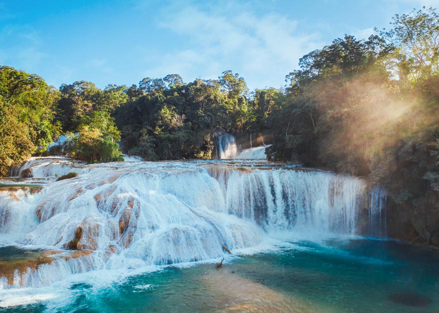 Cascadas de Agua azul, Chiapas