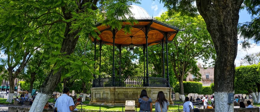 Plaza de Armas Morelia Michoacan